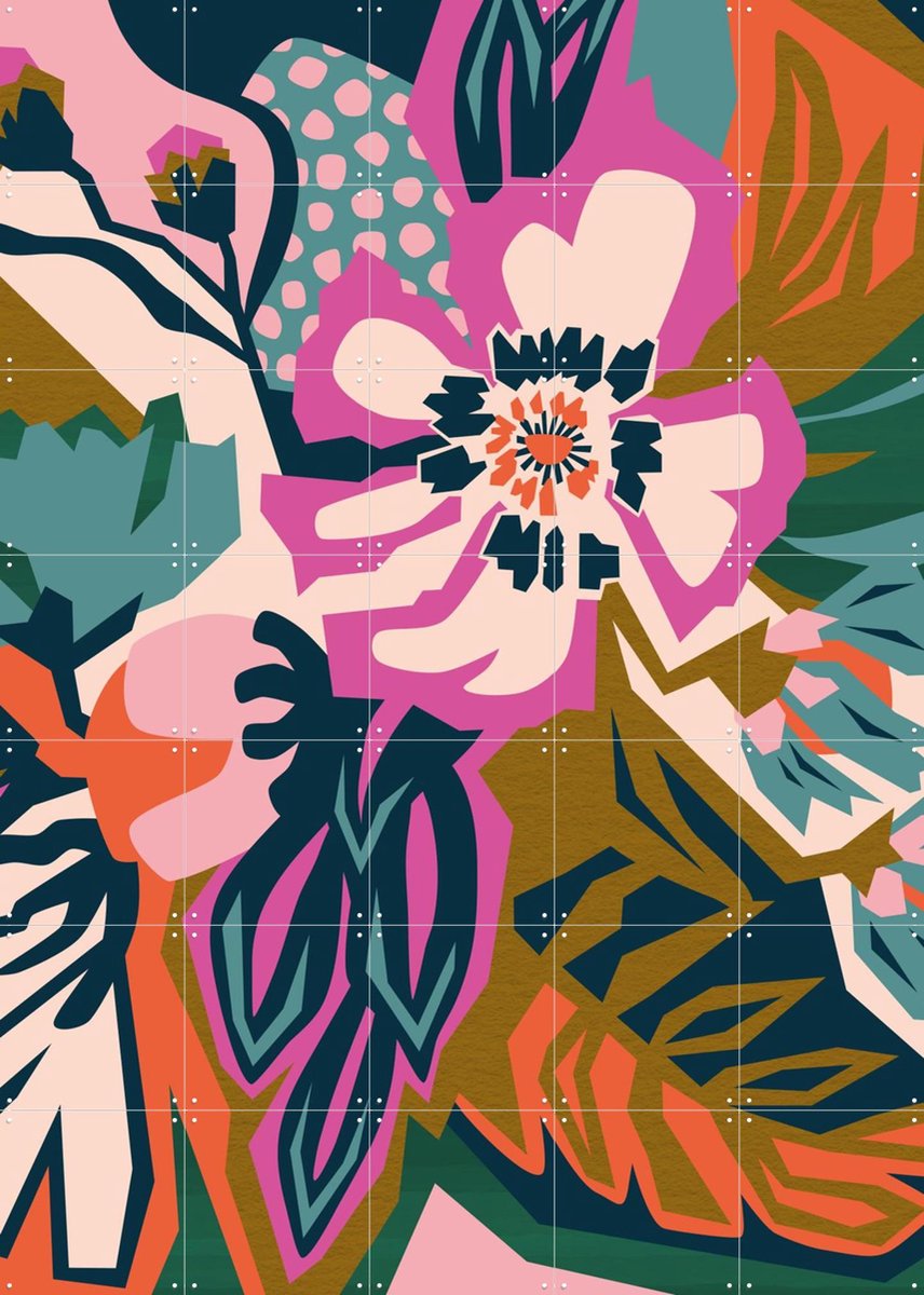 IXXI What a Coincidence, Megan Gallagher - 100 x 140 cm - Gratis ophangtool - Grote wanddecoratie en posters - Abstract, Grafisch Ontwerp, Speels