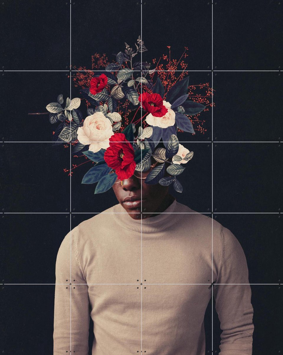 IXXI In the Small Hours of the Morning, Frank Moth - 80 x 100 cm - Gratis ophangtool - Grote wanddecoratie en posters Bloemen, Botanisch