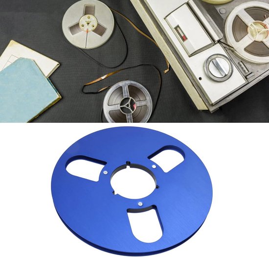 10,5 Inch Open Reel Audio Takeup Reel, Legering Tape Reel Opname 3 Gaten Nab (BLAUW) van Farmer Queen — afbeelding 2