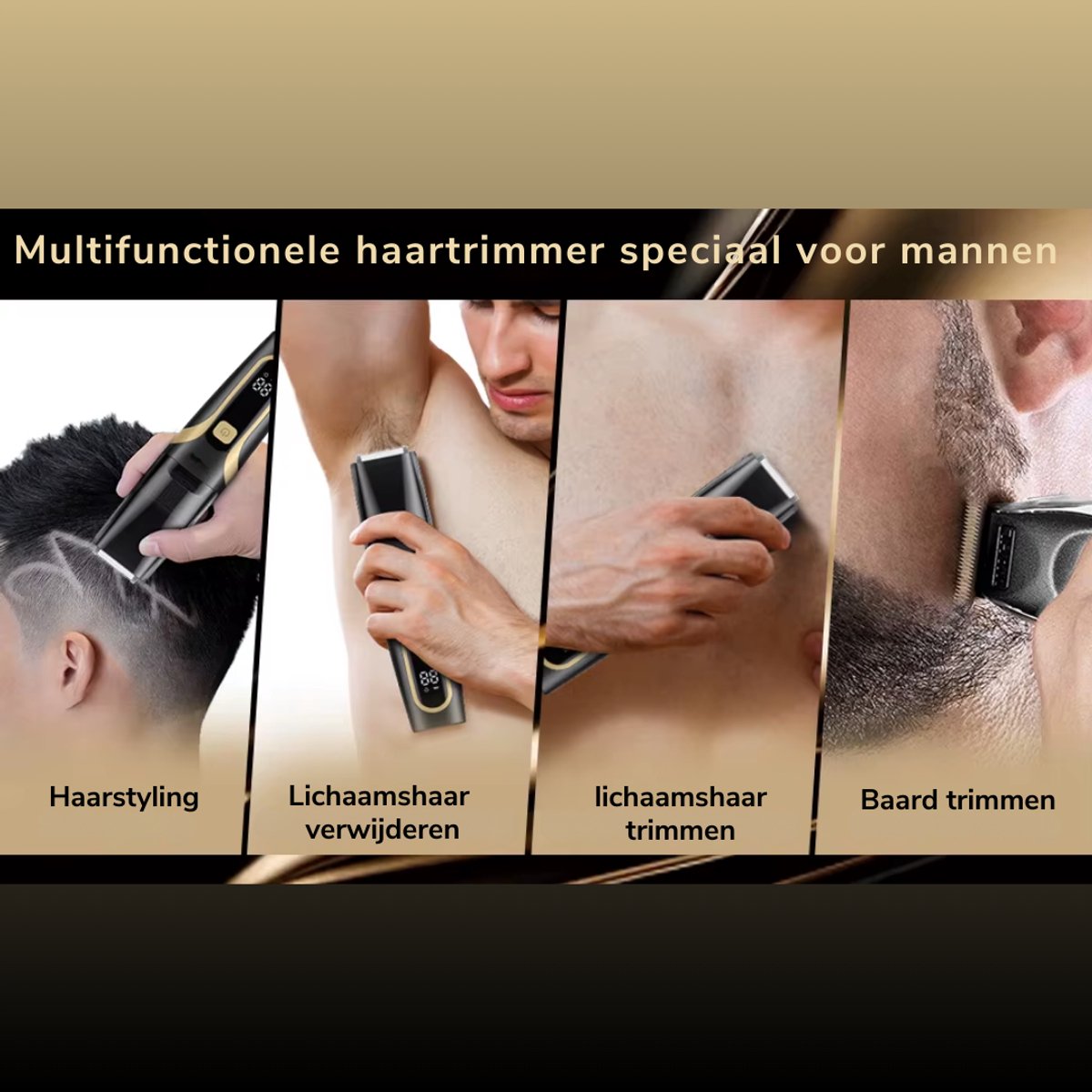 YST Solutions Nuvado Vacuüm Baardtrimmer met Ingebouwde - afbeelding 3