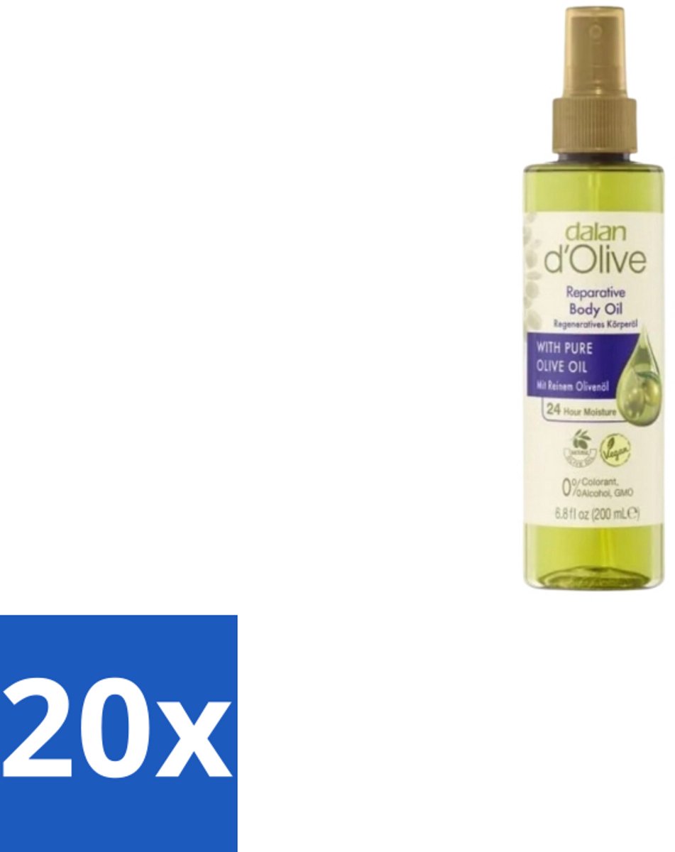 Dalan d’Olive – Body Oil – Reparative – 200 ml - Bulkverpakking - 20 stuks
