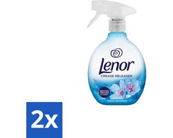Lenor – Crease Releaser Spray – Spring Awakening – Kreukverwijderaar & Textielverfrisser – 500 ml - Voordeelverpakking - 2 stuks