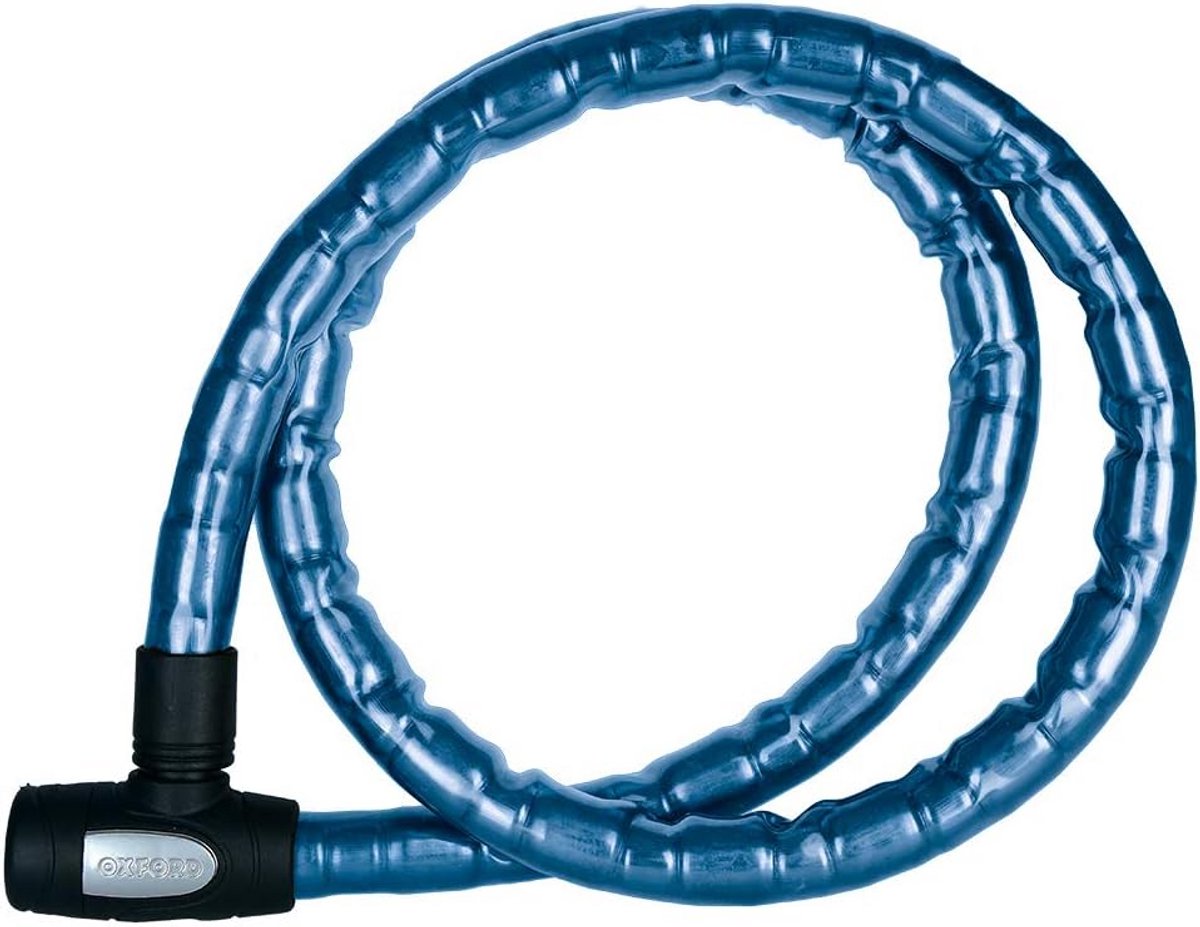 Stevig Blauw Kabelslot voor Fiets of Scooter - 25mm Kabeldikte