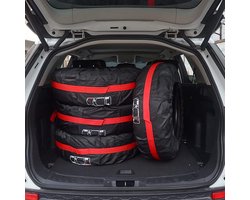 4x Set Bandhoezen voor Reservewielen - Waterdicht Oxford Stof Opslaghoes 13-18 Inch