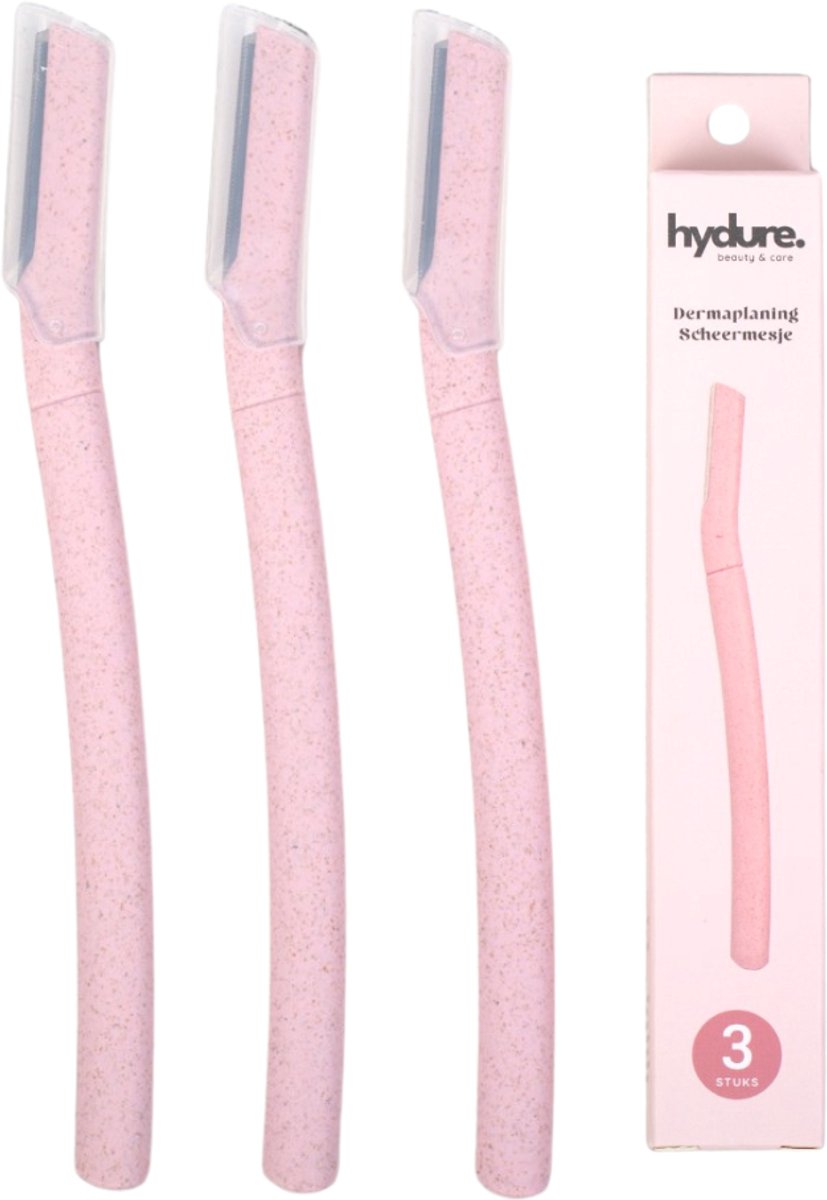 Hydure Dermaplaning Scheermesje - Wenkbrauw Mesje - Scheermesjes voor Gezicht - Wenkbrauw Trimmer - 3 stuks
