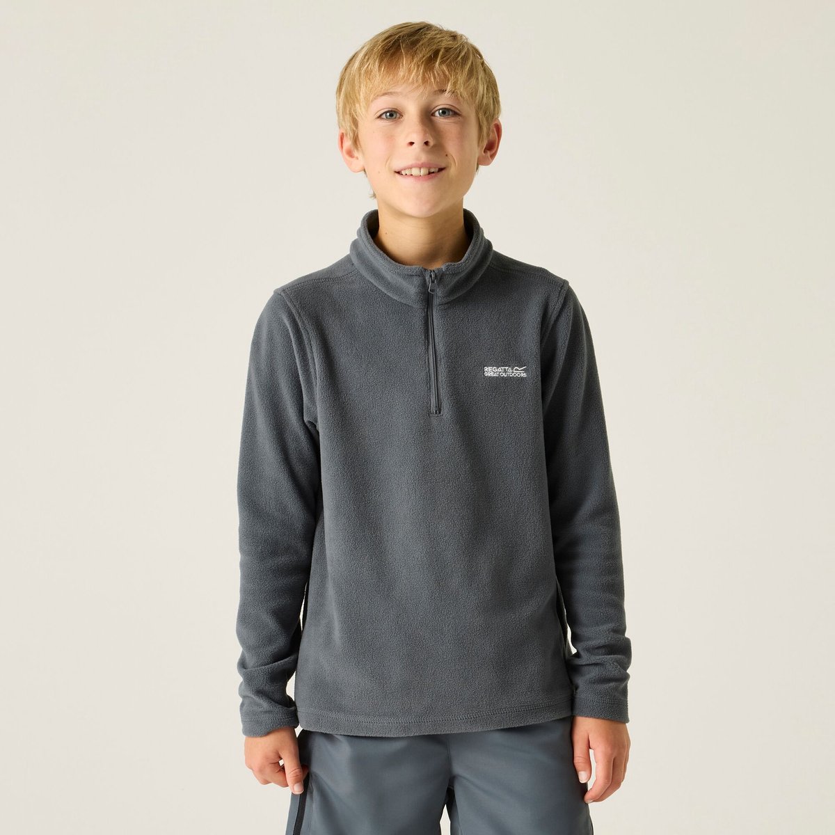 Kids Hot Shot II Halve Ritssluiting Fleece Grijs