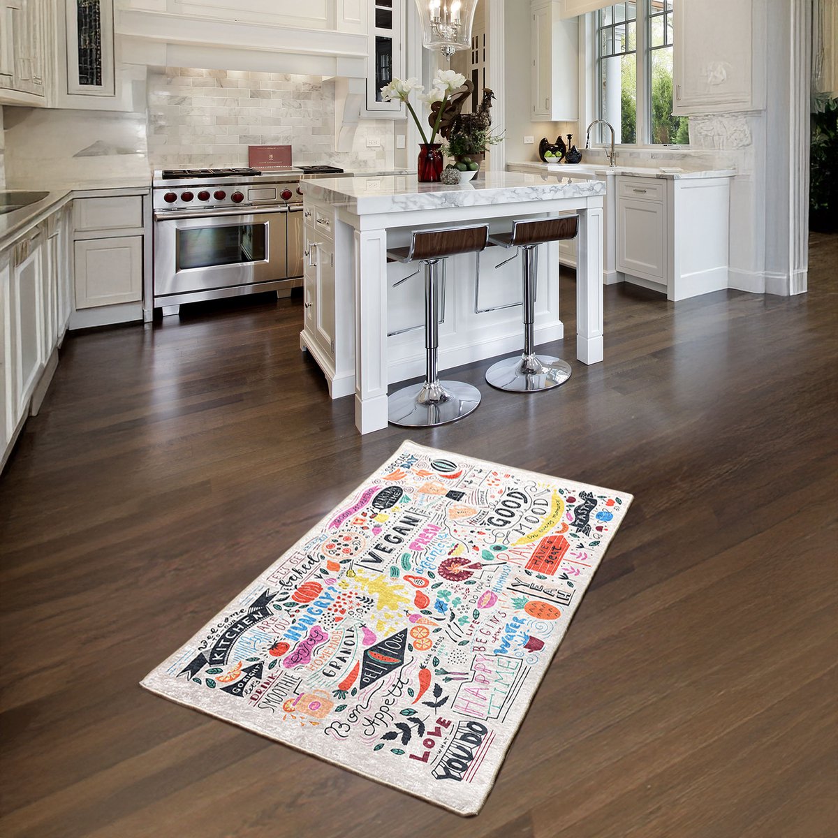 Bosdela keukentapijt, veganistisch, 80x120 cm Wasbare keukenkleden - Vloerkleden - Keukentapijten - Keukenmatten - Keukenlopers