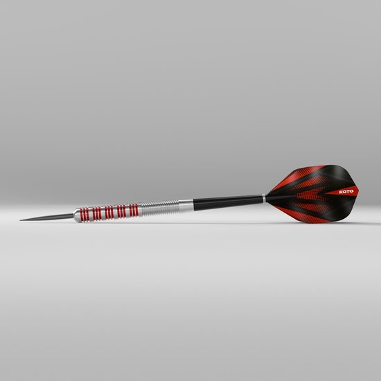 2 Sets KOTO Straight Silver Red Brass Darts + 90 Pieces Accessories - Dartpijlen van Merkloos — afbeelding 3