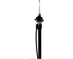 Carpoint Telescoopantenne 100 cm – 4 Secties – Chroom – Verstelbaar 0-30° – Inzinkbaar – Verbeterde Radio Ontvangst