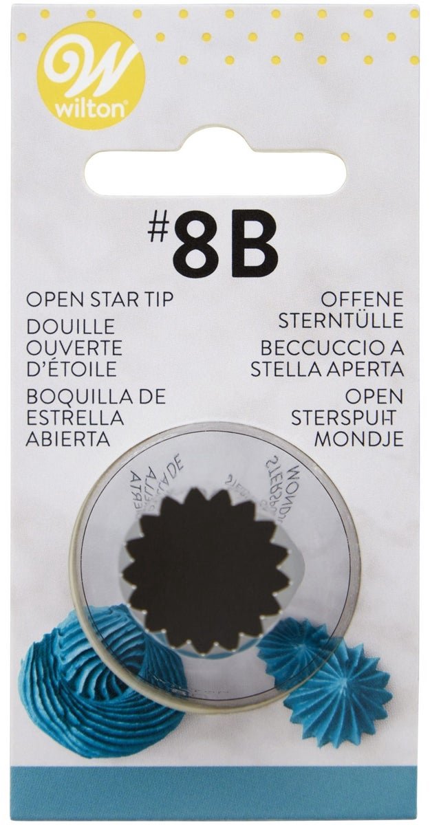 Wilton Spuitmondje - #8B Open Ster - Garneerspuit voor Taartdecoratie