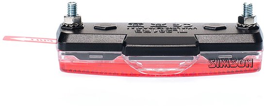 Simson Bagagedrager achterlicht - compact design - krachtige LED - spatwaterdicht - 40 uur brandtijd — afbeelding 5