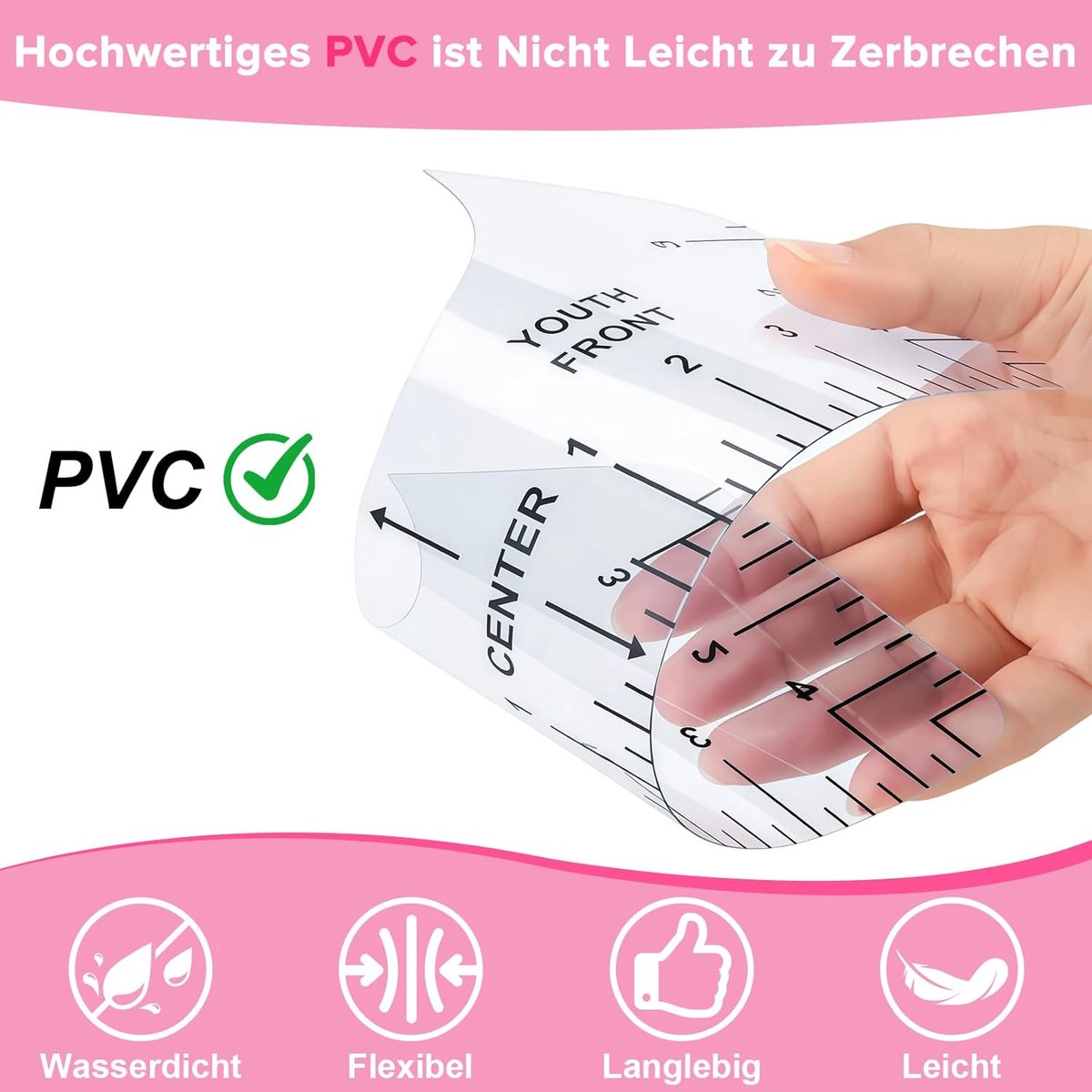 Candala - 30 stuks T-shirtliniaal, PVC-materiaal T-shirtliniaal kunststof, bevat accessoires zoals scharen en grote paspennen, maken van DIY-T-shirts, poloshirts, hoodies en kinderkleding
