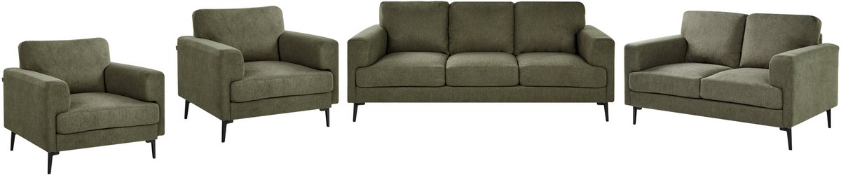 LOUSTO - Bankenset 7-zits - Groen - Polyester