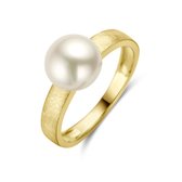 14K Geelgoud Ring Parel Gescratcht 4028700