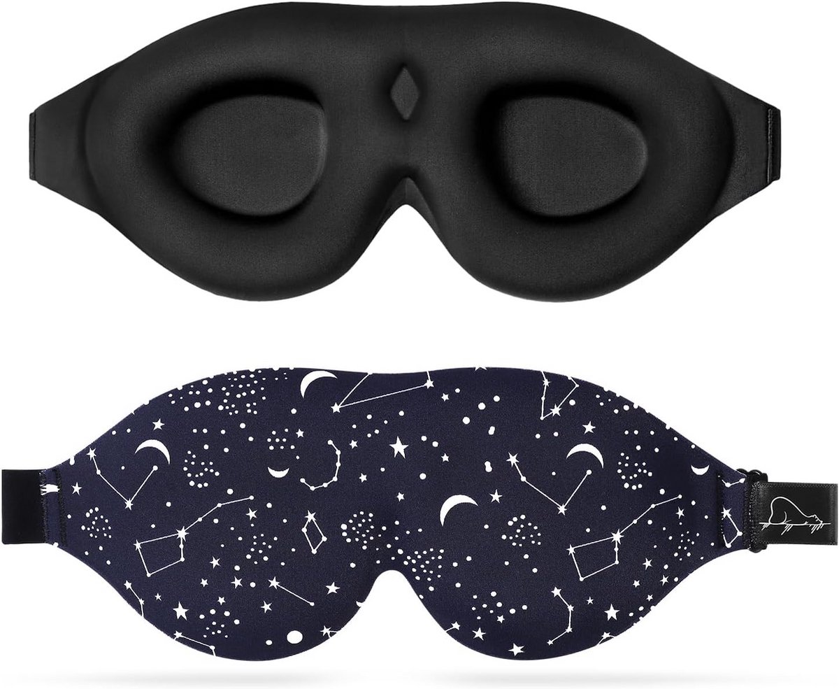 Slaapmasker met Voorgevormde Cups voor Dames en Heren - 100% Verduistering en Comfortabel Ontwerp
