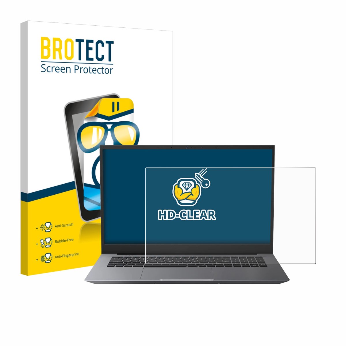 BROTECT - Screenprotector voor Blackview Acebook 10 18.5" - Folie Beschermfolie transparant