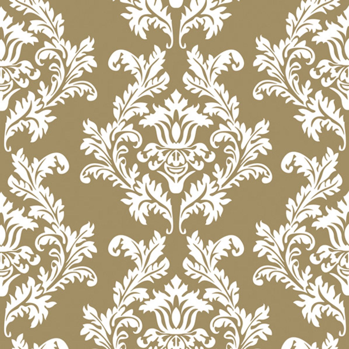 Maki - Lunch servetten - Gold & white Wallpaper