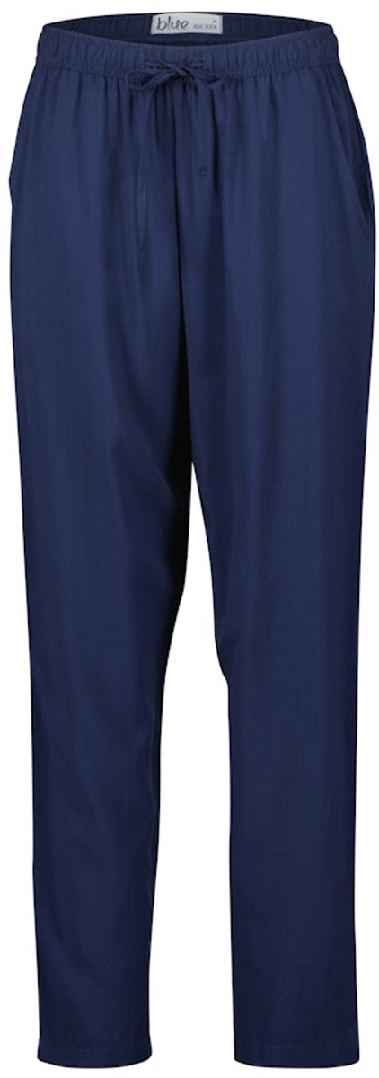 Blue Seven - Broek dames - 186197 - blauw uni - zomers - dun - maat 36