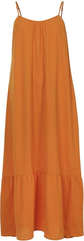 LXS - the female concept - 2513-9876-381 Dames jurk - Maat S/M - Oranje van