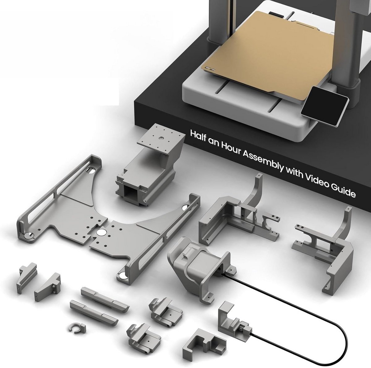 Automatisch Plaatwisselsysteem voor 3D-printer met Hoge Capaciteit
