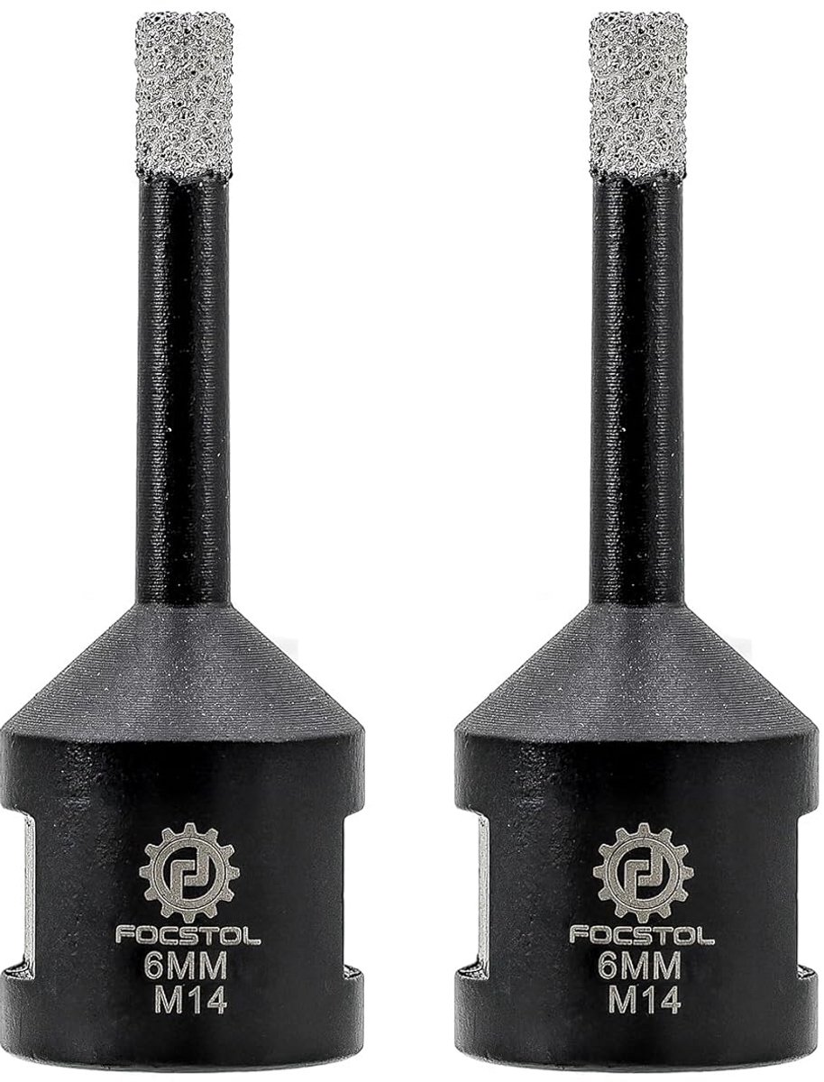 Diamant Tegelboor Set 6 mm Vacuüm Gesoldeerd voor Tegels, Graniet en Steen