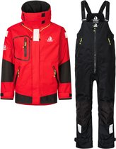 12skipper Magellan Offshore Set Unisex - Jas rood XS, broek zwart XS