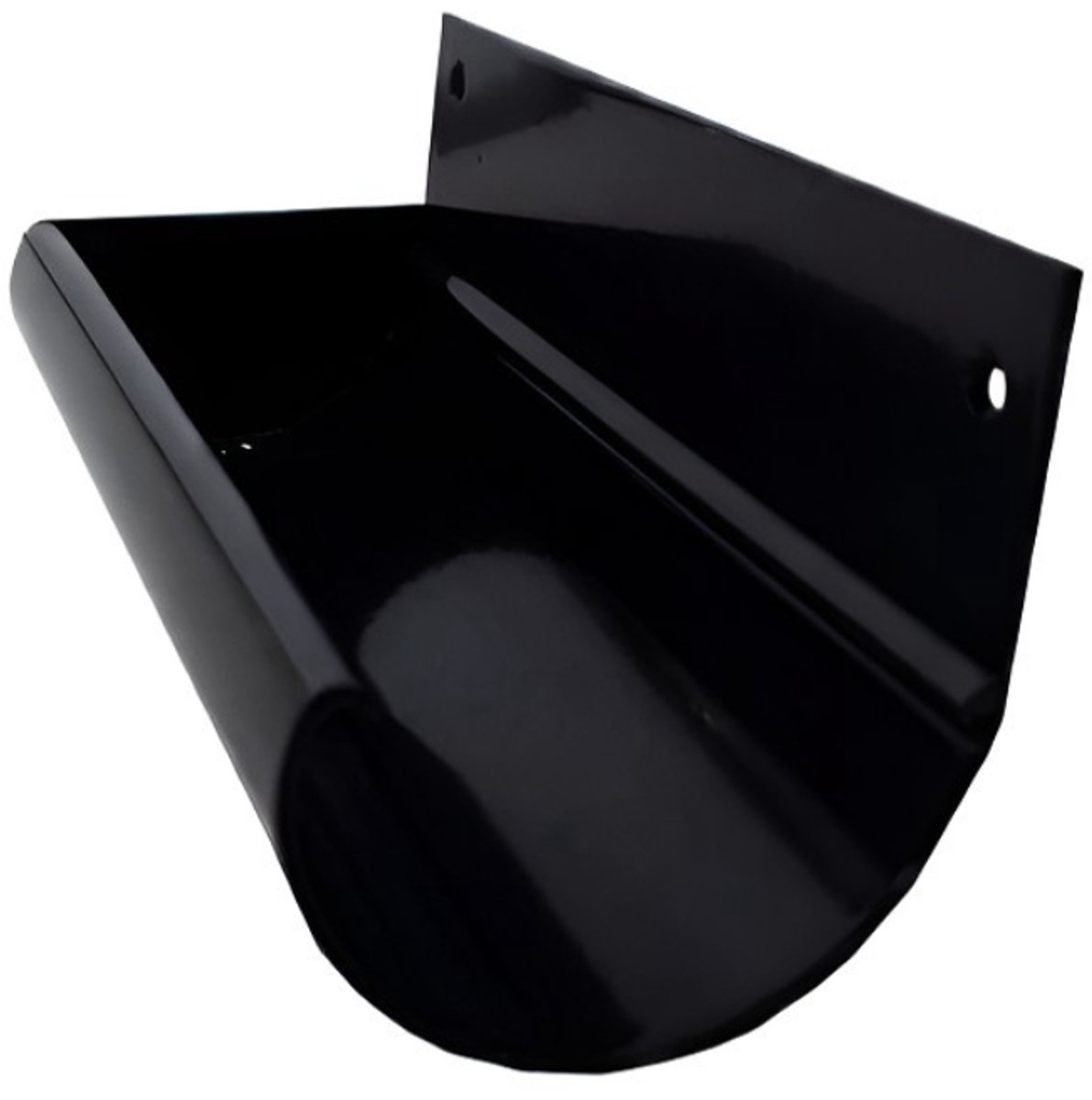 Renoplast® R50 aluminium gootbodems gooteinden links + rechts | Zwart | Dakgoten Regengoot Dakafvoer Randprofielen van plaatstaal | Tuinhuisje Carport Terras Balkon plug-in kanaal | goot voor dak