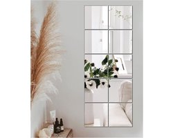 JMITHA Zelfklevende Spiegel 15x15cm HD Glazen Spiegel Tegels Wandspiegel Volledige Lengte Spiegels Douche Spiegel Stok op Muur Spiegels voor Woonkamer Home Decor