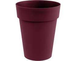 Middelgrote Ø 44 cm Bloempot - Robuuste Vaas voor Tuin en Terras - Volume 50 l - Bourgondië Rood