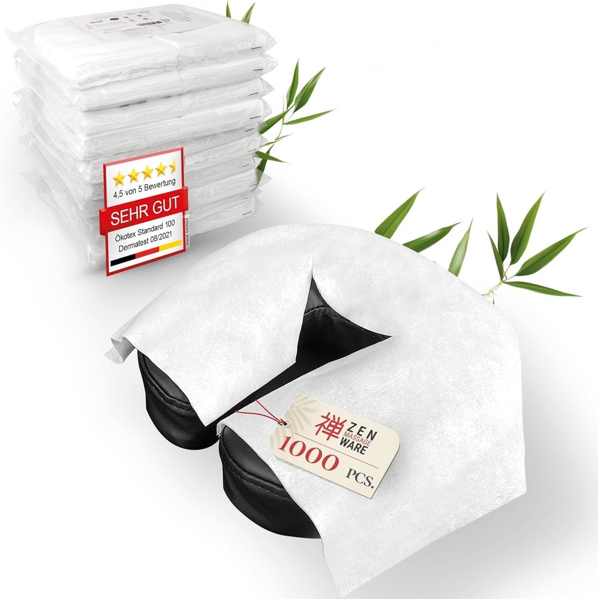 1000x Wegwerphoofdsteunkussens voor Massagetafels - Neusspleet Doekjes - Massage Accessoires - Gezichtsbeschermer 41x31 cm