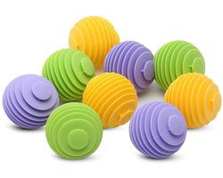 Elkuaie Droogballen - Wasdrogerballen - Voor Minder Plooien En Sneller Drogen - 9 Stuks - Voor Was- En Droogmachines Groen