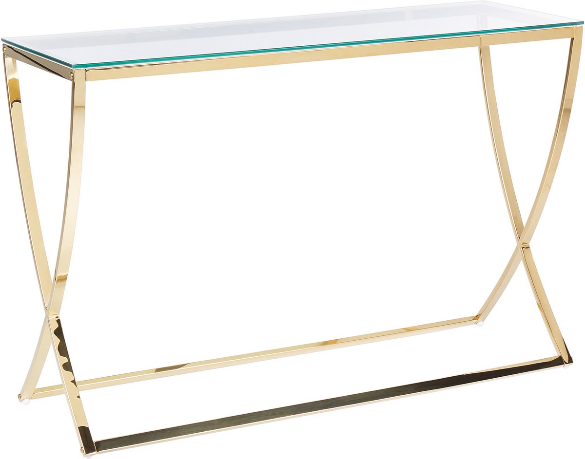 RINGGOLD - Consoletafel - Goud - Glas