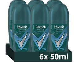 Rexona Men - Anti-Transpirant Roller - Advanced Protection - Cobalt Dry - 6 x 50 ml - Voordeelverpakking