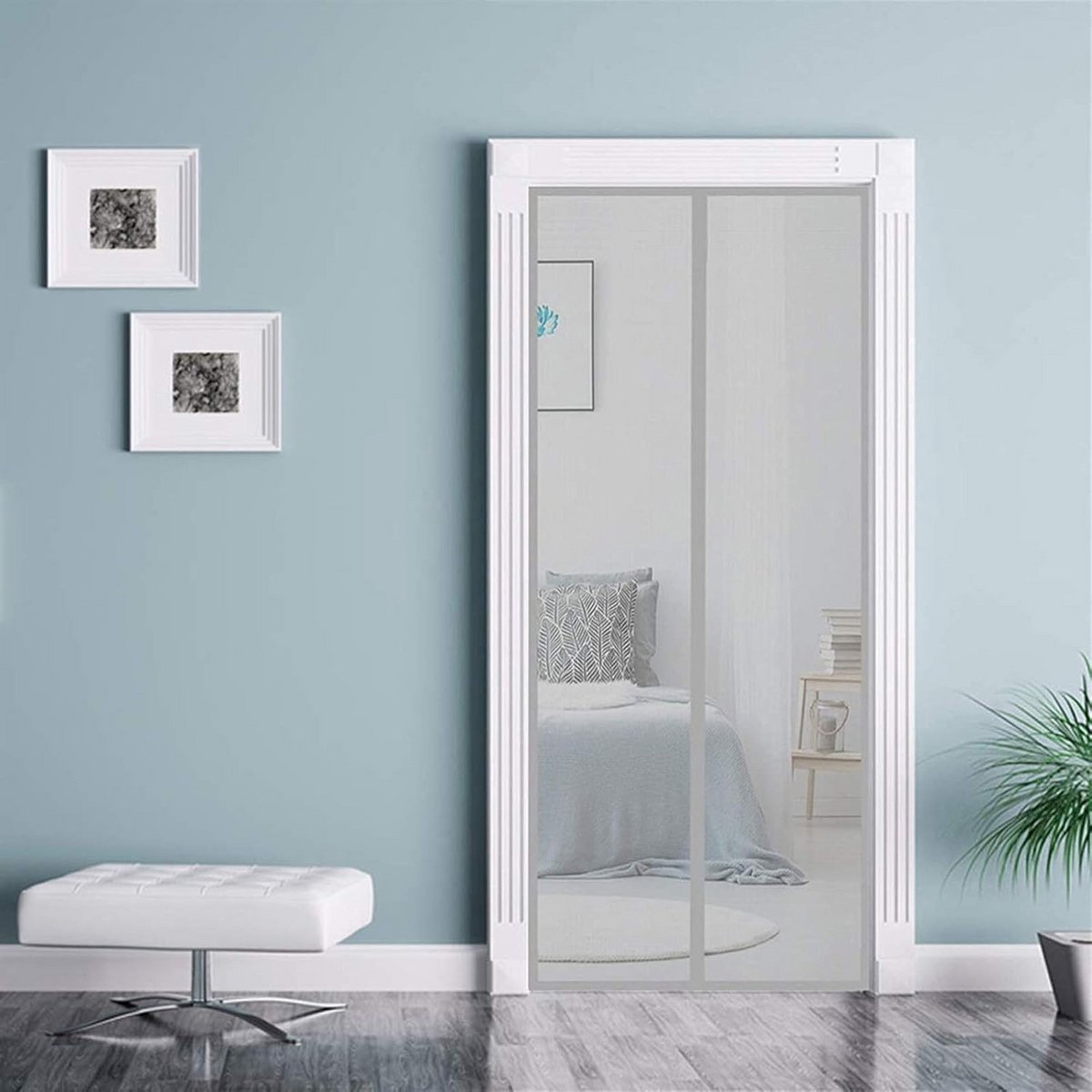 Magnetisch Hor Deur 31x81" - Ideaal Tegen Muggen en Insecten, Automatisch Sluitend