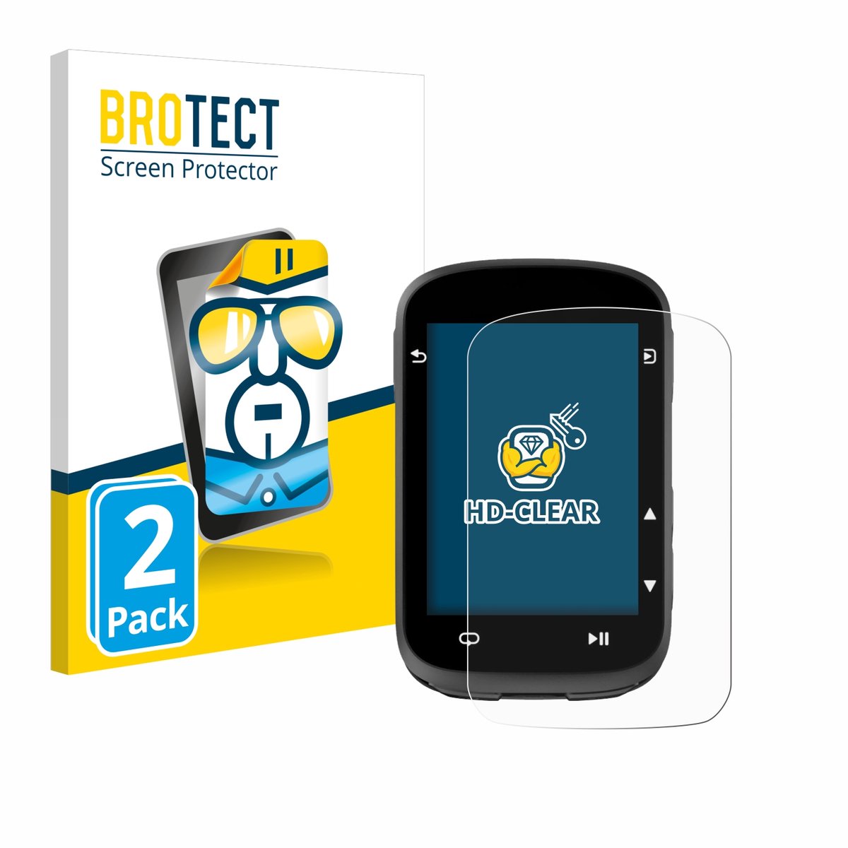 BROTECT - Screenprotector voor CooSpo CS500 - Folie Beschermfolie transparant 2 Stuks