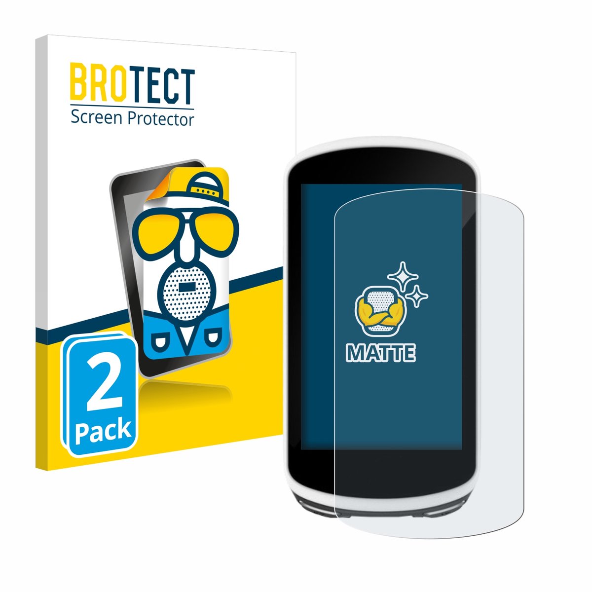 BROTECT - Screenprotector voor Garmin Edge 1030 - Folie Beschermfolie matte 2 Stuks