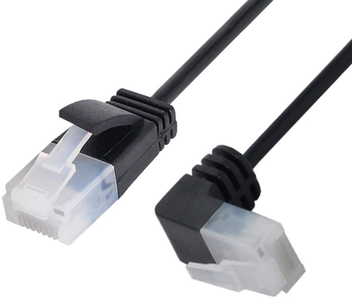 Cat6 Ethernet Kabel 90 Graden Hoek RJ45 Netwerkkabel UTP Patchkabel 2 Meter