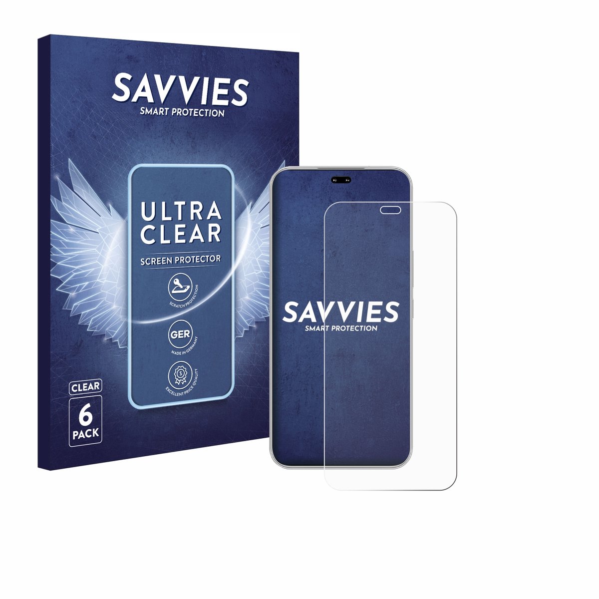 Savvies - Screenprotector voor Honor 400 Pro - Folie Beschermfolie transparant 6 Stuks