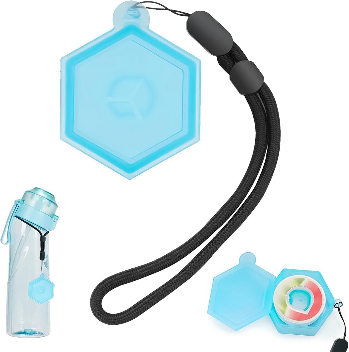 Opbergbox voor Geurpods & Smaakcapsules - BPA-Vrije Case met Haakring
