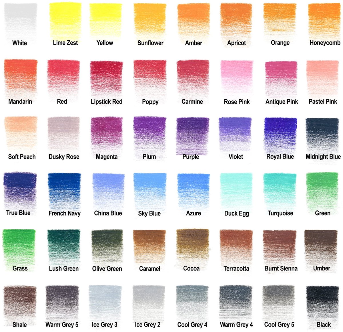 Winsor & Newton 0490014 Studio Collection Kleurpotloden Set 48 stuks – Dikcores Wax-Based Tekenpotloden in Metalen Blik — afbeelding 11