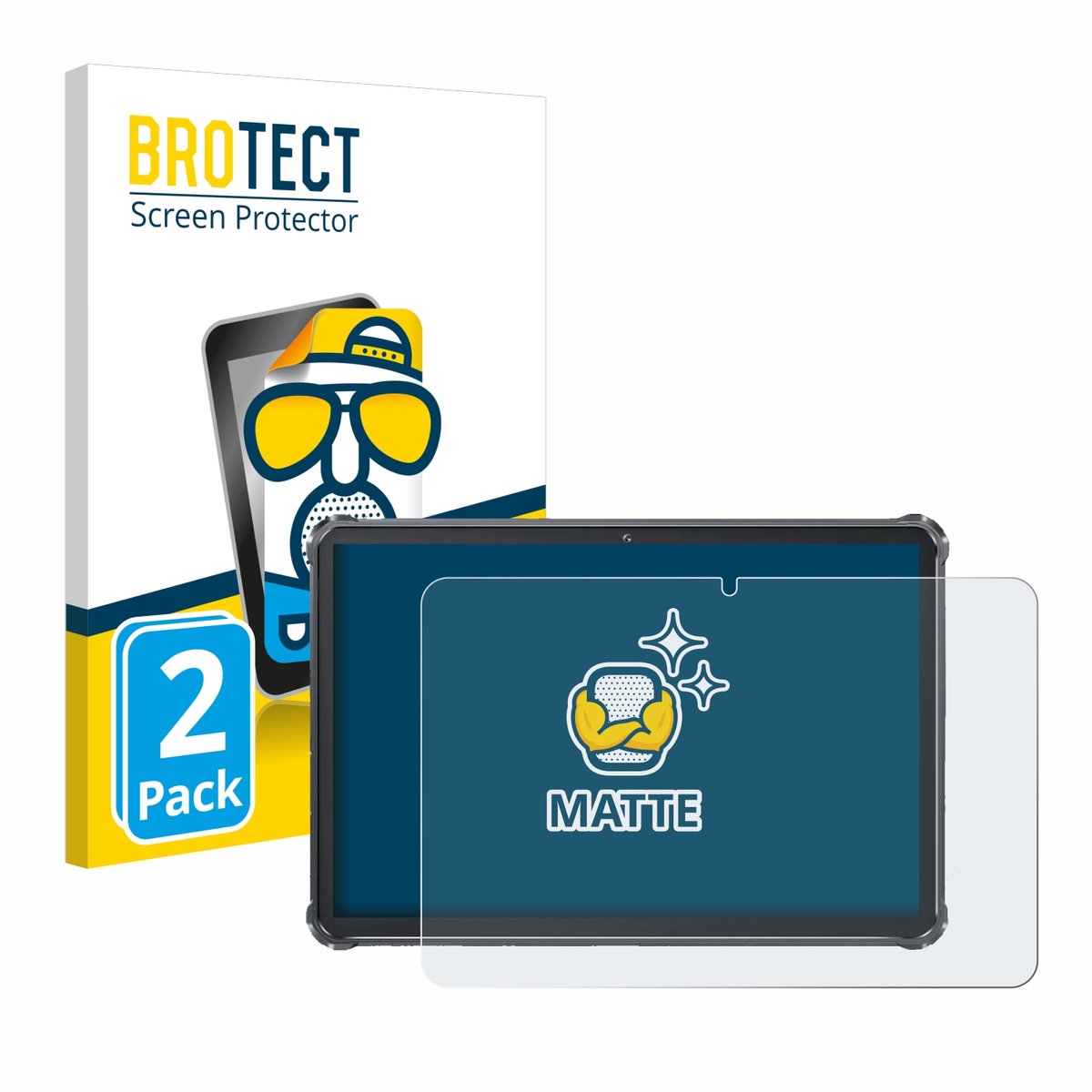 BROTECT - Screenprotector voor Oukitel RT8 - Folie Beschermfolie matte 2 Stuks