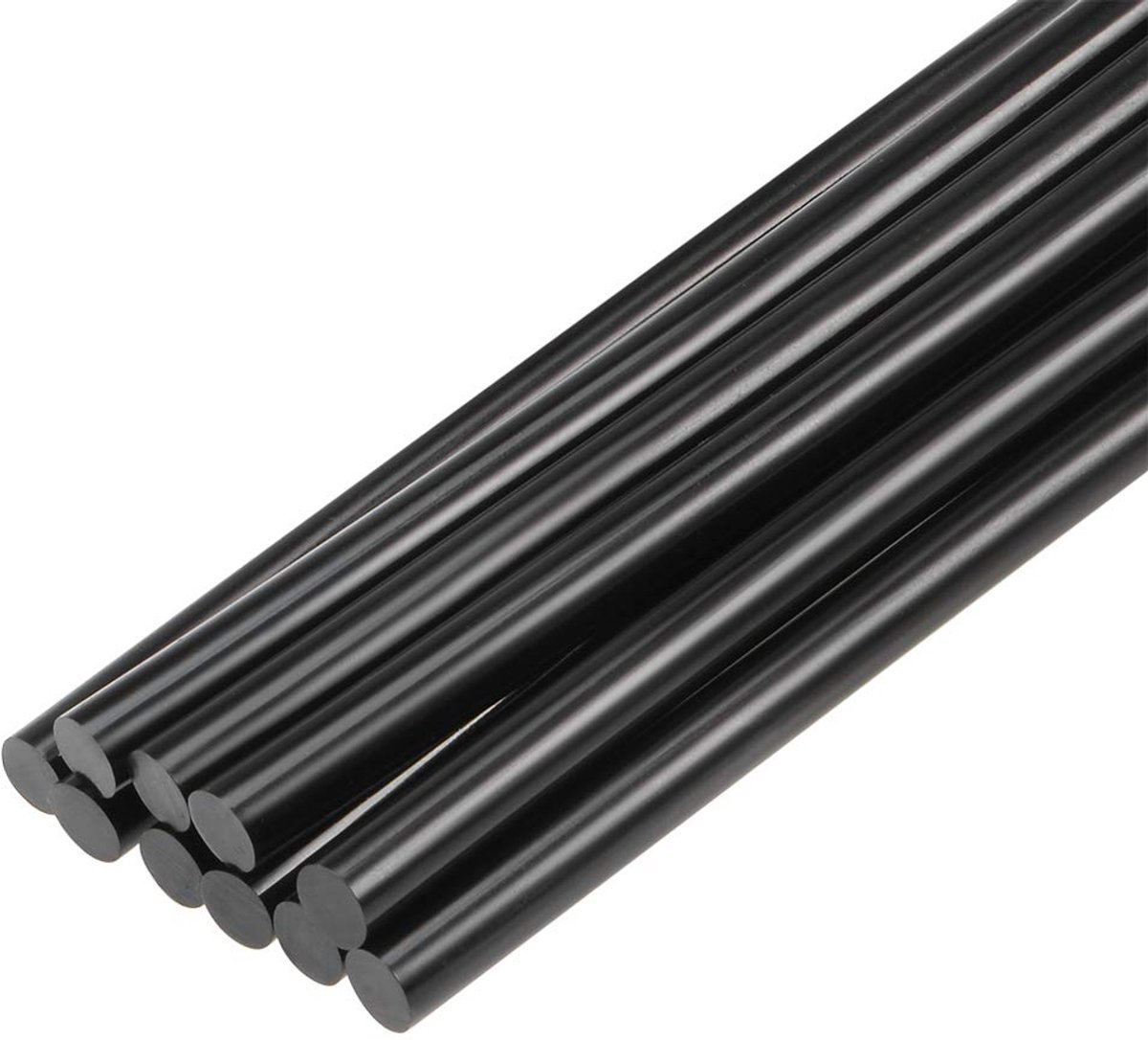 10 stuks mini lijmpistool stokken 6 inch x 0,27 inch voor lijmpistolen, zwart