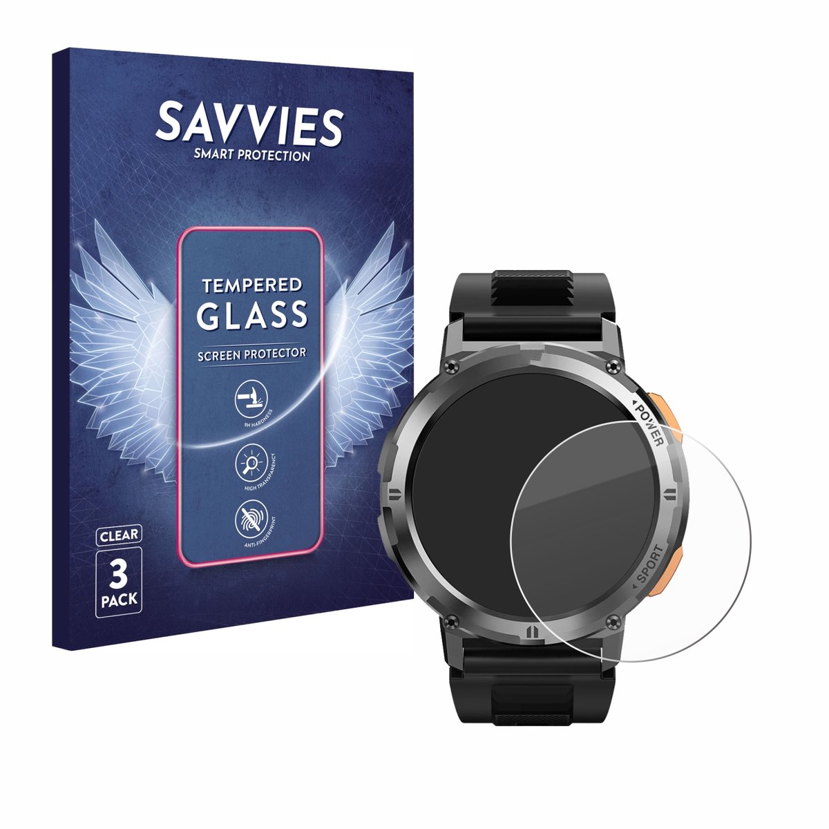 Savvies - Glas Screenprotector voor Kospet Tank T2 - Gehard Beschermglas 9H 3 Stuks