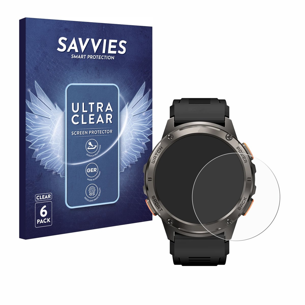 Savvies - Screenprotector voor Kospet Tank T3 - Folie Beschermfolie transparant 6 Stuks