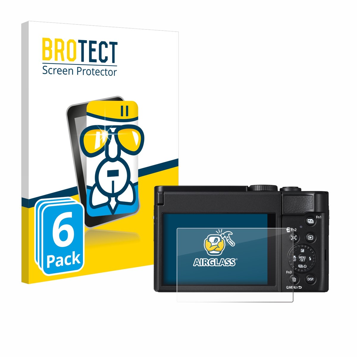 Screenprotector 6 Stuks voor Panasonic Lumix DC-TZ99 Beschermglas transparant