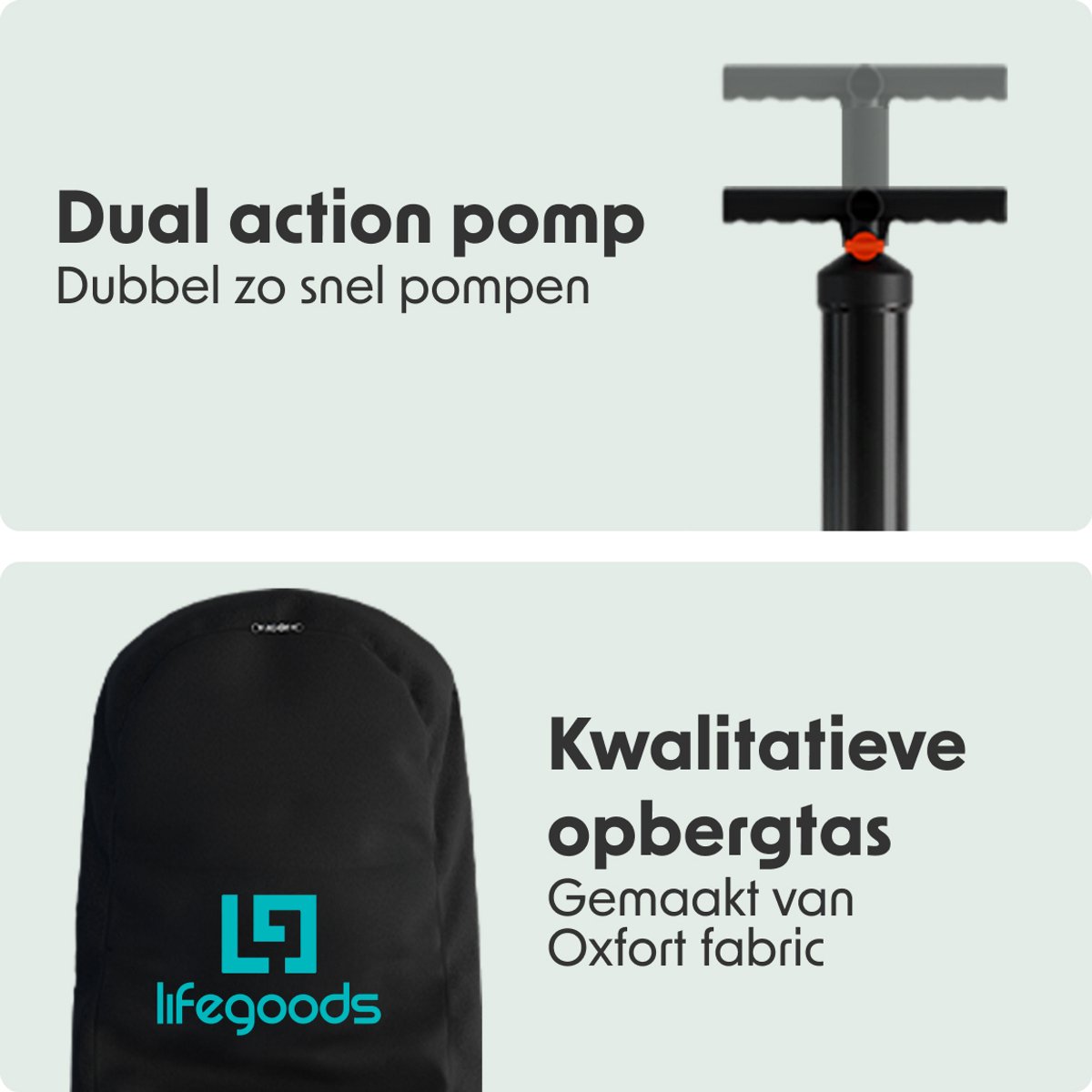 LifeGoods PaddlePro SUP Board - Opblaasbaar Paddle Board - Complete Set - Max. 150KG - 320x81cm - Hout/Blauw – foto 6