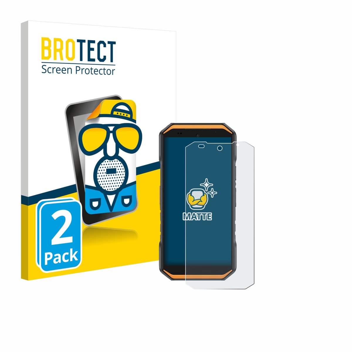 BROTECT - Screenprotector voor Ulefone Armor X32 Pro - Folie Beschermfolie matte 2 Stuks