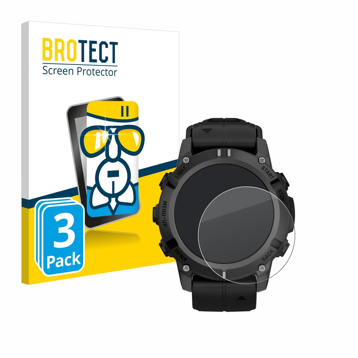 Screenprotector 3 Stuks voor Garmin Descent G2 Beschermglas transparant