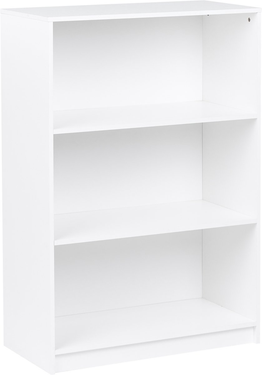 Beliani ZEHNA - Boekenkast 3 planken - Wit - 80 x 40 cm - Vezelplaat