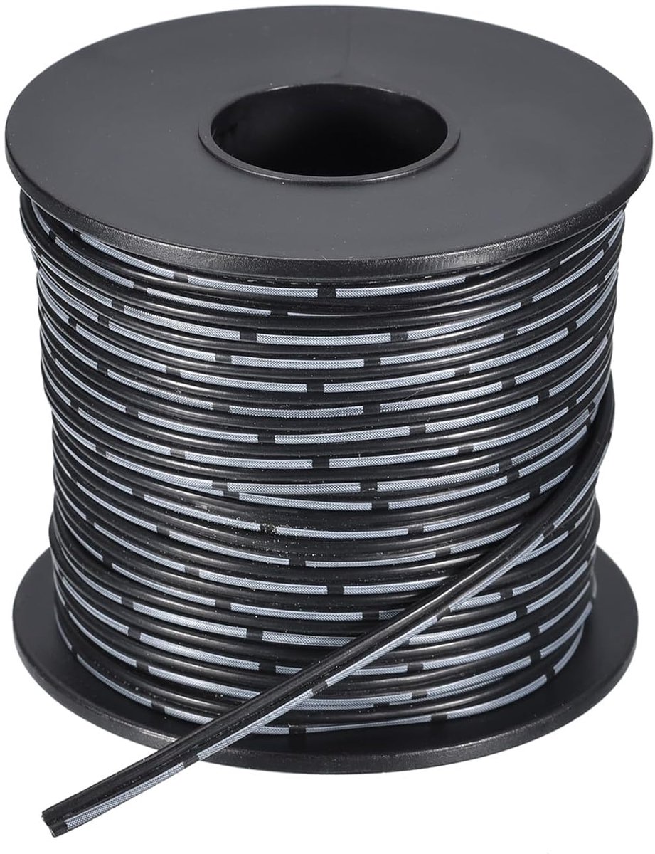 28AWG siliconen lintkabel, 2-polig, 28 meter, platte flexibele kabel, siliconen, 30 m, zwart, gevlochten, tin, koperdraad voor modelvliegtuig, model auto, elektrisch apparaat